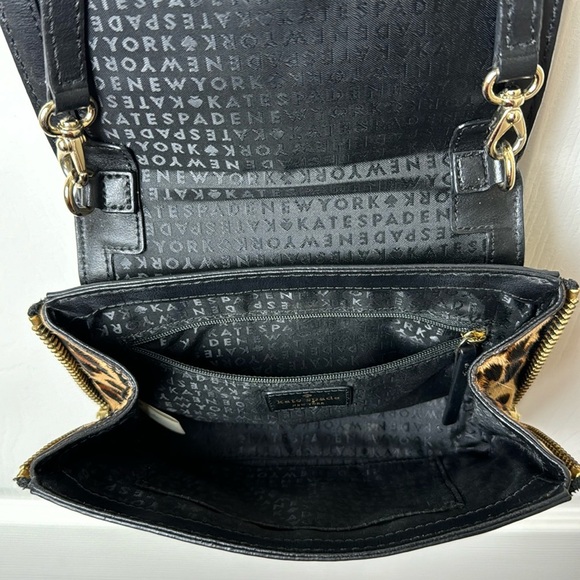 KATE SPADE NEW YORK Crossbody Bag with 100% Calf Hair inserts & side zippers - Picture 8 of 14